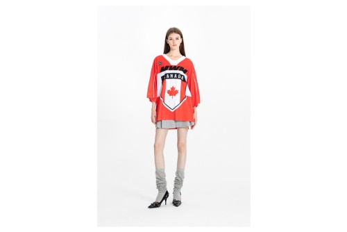 Mwm Ultra-Oversized Country Team Jersey T-Shirt (MW092020423 RED)