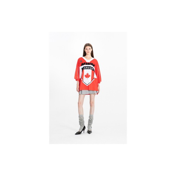 Mwm Ultra-Oversized Country Team Jersey T-Shirt (MW092020423 RED)