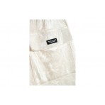 Mwm Silk Zip Front Σορτς Αθλητικό (MW092040390 ECRU)