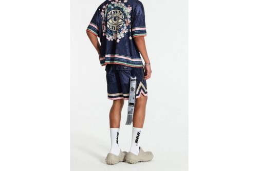 Mwm Silk Zip Front Σορτς Αθλητικό (MW092040390 NAVY)