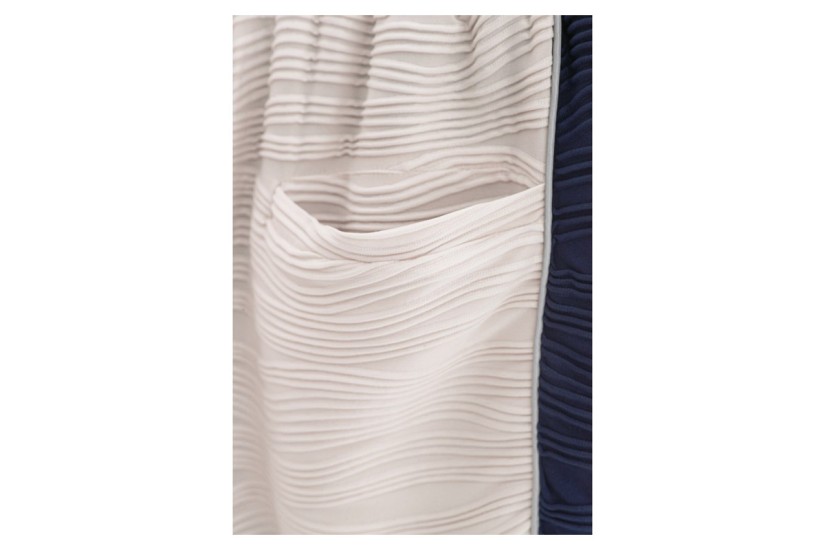MWM Two-Bone Pleated Texture  Αθλητικό Σορτς Εκρού, Μπλε