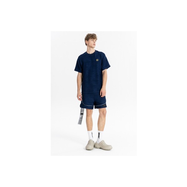 Mwm Two-Bone Pleated Texture Σορτς Αθλητικό (MW092040407 NAVY)