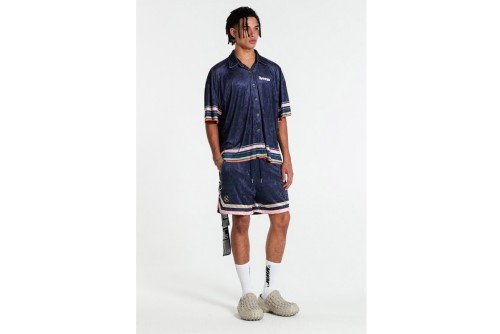 Mwm Colorblock Almond Blossom  Πουκάμισο Κοντομάνικο (MW092080389 NAVY)