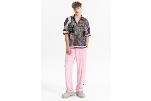 Mwm Oversized Silk Bandana Πουκάμισο Κοντομάνικο (MW092080393 BLUE)