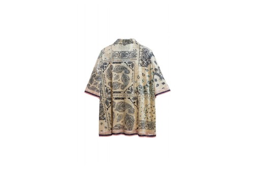 Mwm Oversized Silk Bandana Πουκάμισο Κοντομάνικο (MW092080393 ECRU)