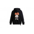 MWM Mike Teddy Unisex Φούτερ με Κουκούλα Μαύρο