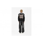 MWM Design Unisex Μακρυμάνικη Μπλούζα με Λαιμόκοψη Μαύρη