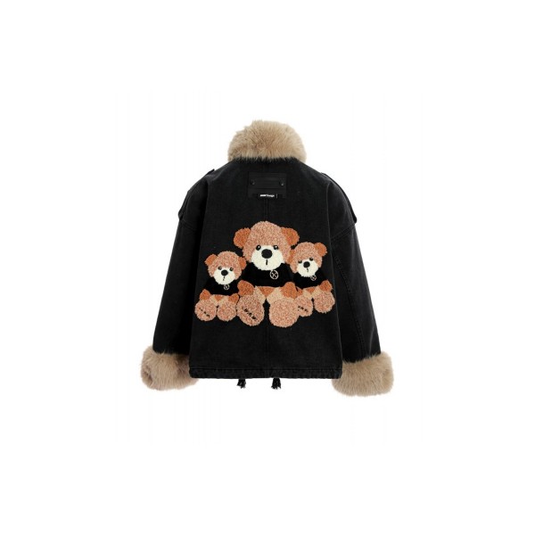 Mwm Mike Teddy Denim Μπουφάν Τζιν (MW094070072 BLACK)