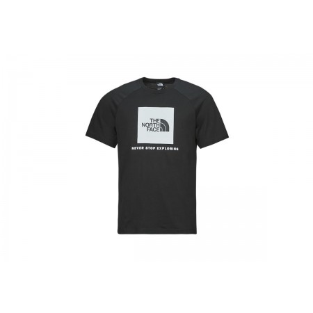 The North Face Raglan Redbox Ανδρικό Κοντομάνικο T-Shirt Μαύρο
