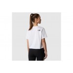 The North Face Cropped Γυναικείο Κοντομάνικο T-Shirt Λευκό