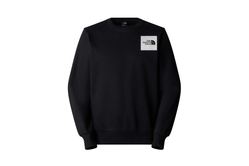The North Face Fine Crew Ανδρική Μακρυμάνικη Μπλούζα Μαύρη
