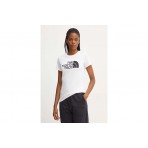 The North Face Easy Γυναικείο Κοντομάνικο T-Shirt Λευκό