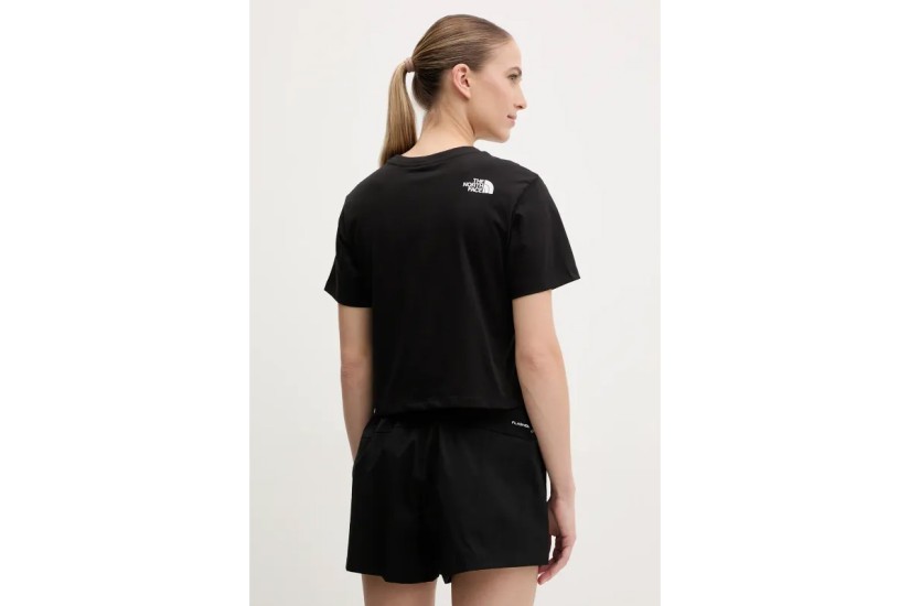 The North Face Easy Γυναικεία Cropped Κοντομάνικη Μπλούζα Μαύρη