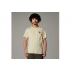 The North Face Cartoon Logo Ανδρικό Κοντομάνικο T-Shirt Μπεζ