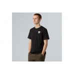 The North Face Cartoon Logo Ανδρικό Κοντομάνικο T-Shirt Μαύρο