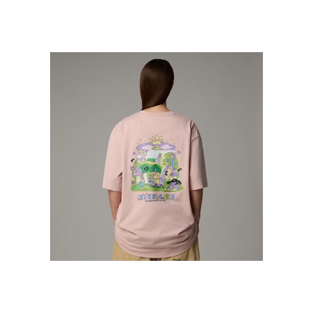 The North Face Mountain Cleanup Unisex Κοντομάνικο T-Shirt Ροζ