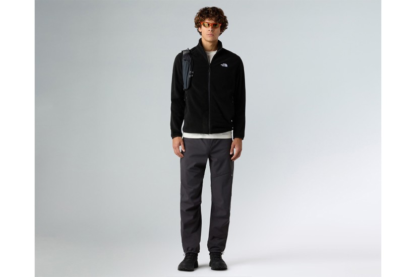 The North Face Glacier Ανδρική Ζακέτα Fleece Μαύρη