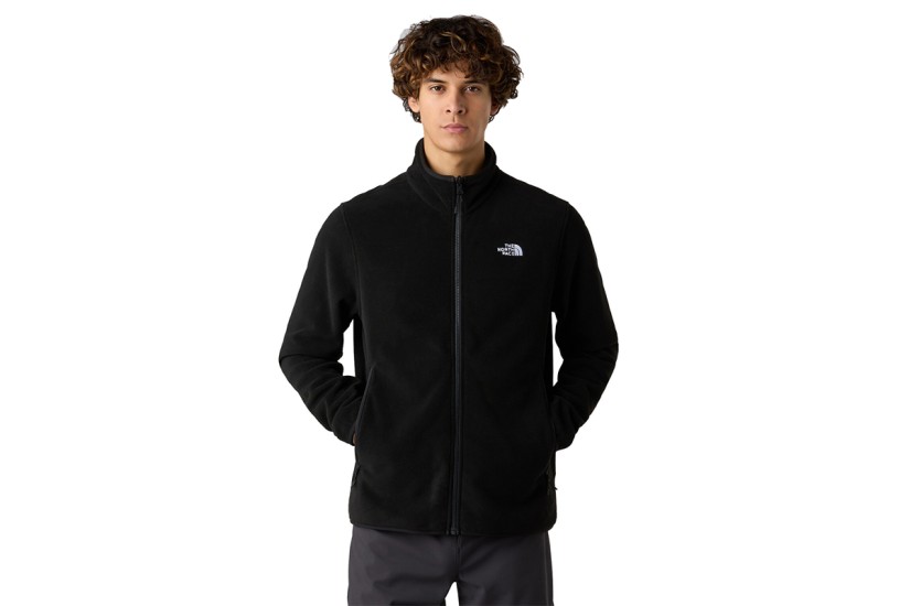 The North Face Glacier Ανδρική Ζακέτα Fleece Μαύρη