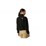 The North Face Glacier Fleece Γυναικεία Μακρυμάνικη Μπλούζα με Φερμουάρ Μαύρη