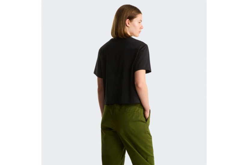 The North Face Evolution Simple Dome Γυναικείο Κοντομάνικο Cropped T-Shirt Μαύρο