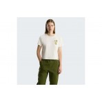 The North Face Flora Embroidered Graphic Γυναικείο Κοντομάνικο T-Shirt Εκρού, Διάφορα Χρώματα