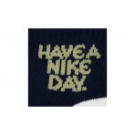 Nike 3 Pack Non-Slip Κοντές Κάλτσες Λευκές, Γαλάζιες, Μπλε