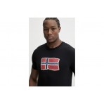 Napapijri Mahsa Ανδρικό Κοντομάνικο T-Shirt Μαύρο