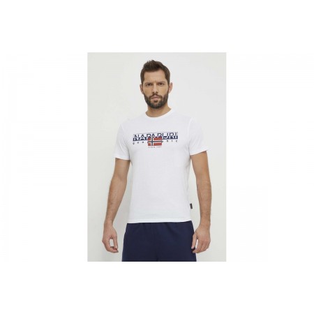 Napapijri Aylmer Ανδρικό Κοντομάνικο T-Shirt Λευκό