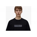 Napapijri Box Logo Ανδρικό Κοντομάνικο T-Shirt Μαύρο