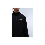 Napapijri B-Small Box Ανδρική Μακρυμάνικη Μπλούζα με Φερμουάρ Μαύρη