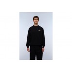 Napapijri Small Box Ανδρική Μακρυμάνικη Μπλούζα με Λαιμόκοψη Μαύρη
