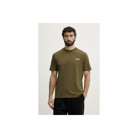 Napapijri Small Box Ανδρικό Κοντομάνικο T-Shirt Χακί