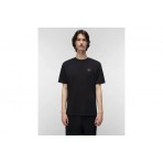 Napapijri Badge Ανδρικό Κοντομάνικο T-Shirt Μαύρο