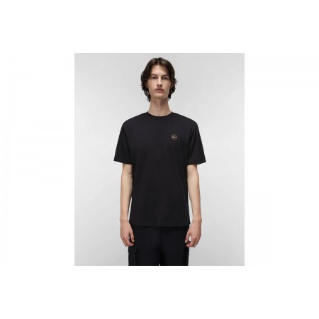 Napapijri Badge Ανδρικό Κοντομάνικο T-Shirt Μαύρο