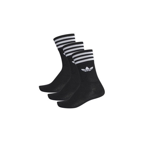 Adidas Originals Solid Crew Ψηλές Κάλτσες 3 Ζευγάρια (S21490)