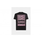 Dsquared2 Cool Fit Fashion Show Ανδρικό Κοντομάνικο T-Shirt Μαύρο, Ροζ