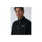 Dsquared2 Just Right Fit Ανδρική Μακρυμάνικη Μπλούζα με Φερμουάρ Μαύρη