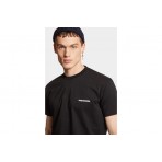 Dsquared2 Ceresio Map Cool Fit Ανδρικό Κοντομάνικο T-Shirt Μαύρο