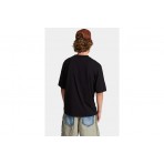 Dsquared2 Loose Fit Faded Logo Ανδρικό Κοντομάνικο T-Shirt Μαύρο