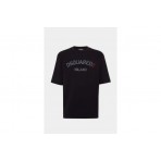 Dsquared2 Loose Fit Faded Logo Ανδρικό Κοντομάνικο T-Shirt Μαύρο