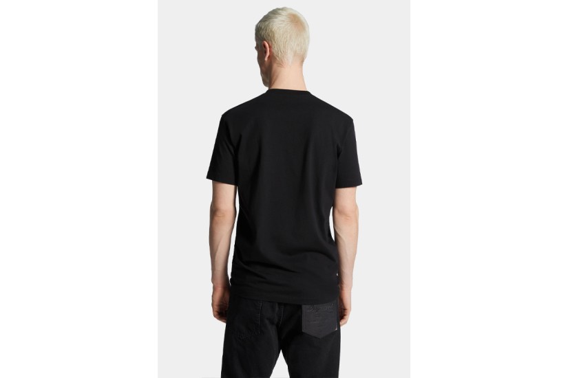 Dsquared2 Cool Fit Chest Pocket Ανδρικό Κοντομάνικο T-Shirt Μαύρο