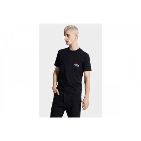 Dsquared2 Cool Fit Chest Pocket Ανδρικό Κοντομάνικο T-Shirt Μαύρο