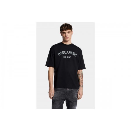 Dsquared2 Loose Fit Faded Milano T-Shirt Ανδρικό 