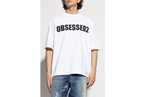 Dsquared2 Obsessed2 Loose Fit T-Shirt Ανδρικό (S74GD1478 D20033 100)