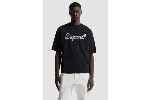 Dsquared2 Embroidered Loose Fit T-Shirt Ανδρικό (S74GD1524 D20106 900)