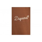 Dsquared2 Signature Loose Fit Ανδρικό Κοντομάνικο T-Shirt Καφέ