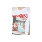 Dsquared2 X Tom Bianchi Ανδρικό Κοντομάνικο T-Shirt Λευκό