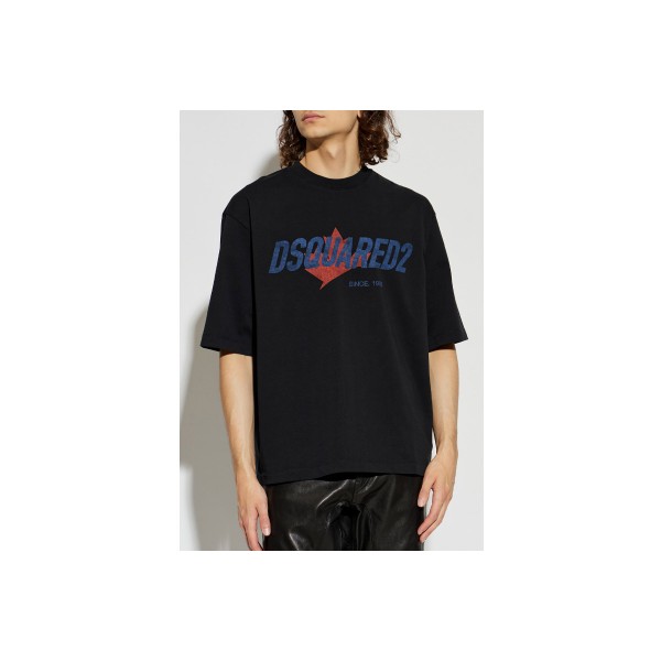 Dsquared2 Logo Loose Fit T-Shirt Ανδρικό (S74GD1556 D20106 900)