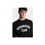 Dsquared2 Cool Fit Team Ανδρική Μακρυμάνικη Μπλούζα Μαύρη