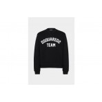 Dsquared2 Cool Fit Team Ανδρική Μακρυμάνικη Μπλούζα Μαύρη